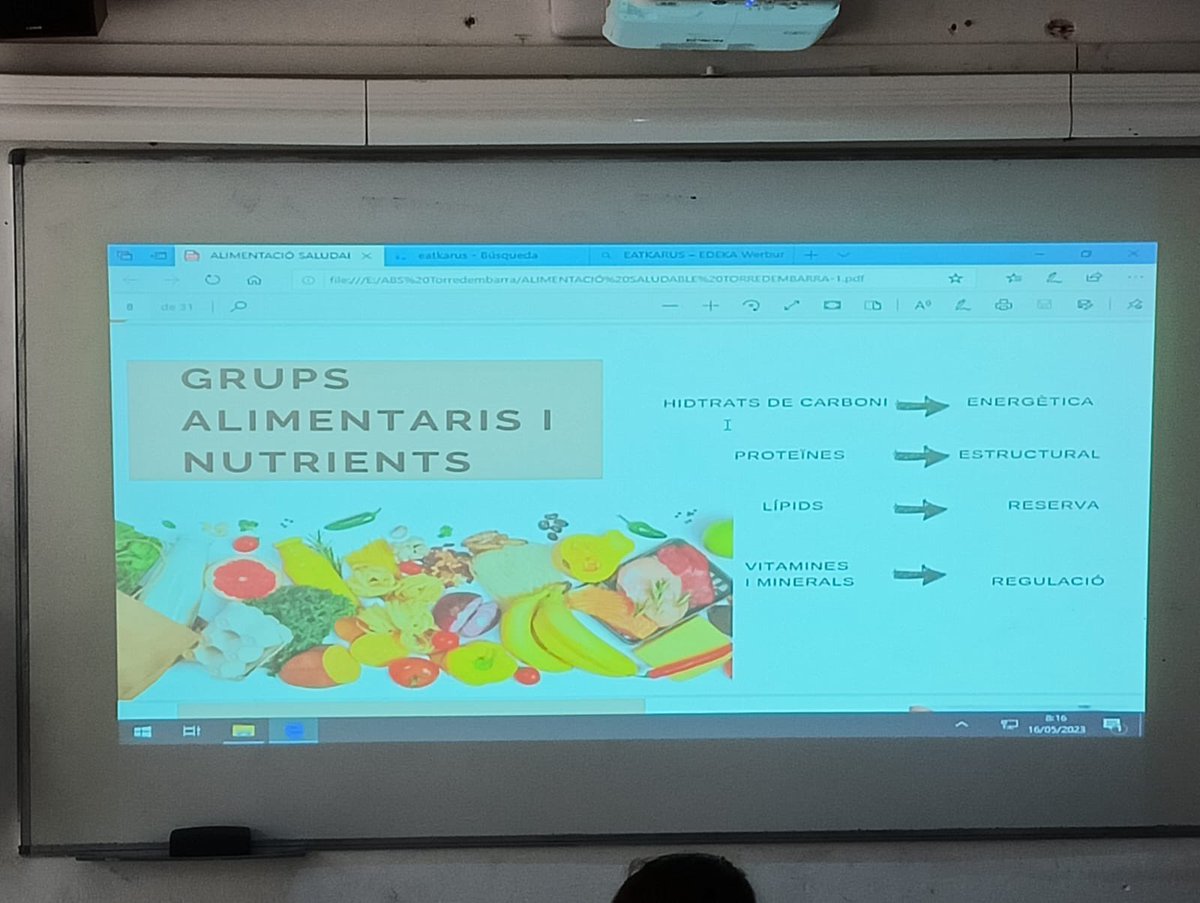 insrdt's tweet photo. Avui, l’alumnat de 1r de la ESO ha rebut la visita de la infermera del programa Salut i Escola, Ingrid Canturri, i la psicòloga de Benestar Emocional, Cristina Bárcenas, que els han explicat temes relacionats amb l’alimentació i el benestar emocional. #programasalutiescola https://t.co/HFRzKP5Cpq