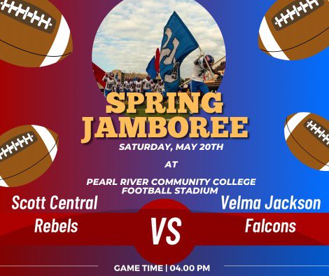 Your Scott Central Rebels will be in action this Saturday May 20th at 4 pm against Velma Jackson at Pearl River Community College. Admission is $8. Cash or credit card at the gate.