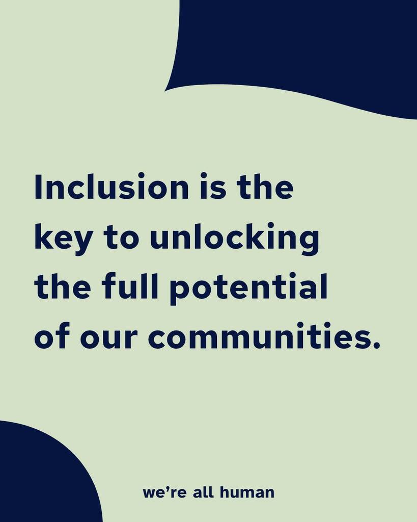 WereAllHumanuno's tweet photo. Inclusion is the key to unlocking the full potential 
of our communities.

When we embrace diversity and inclusivity, we unlock the full potential of our communities. 
Let’s celebrate our differences and come together as one. 

Image Description: green b… https://t.co/atqBtt14A5 https://t.co/yJMOYsBQRT