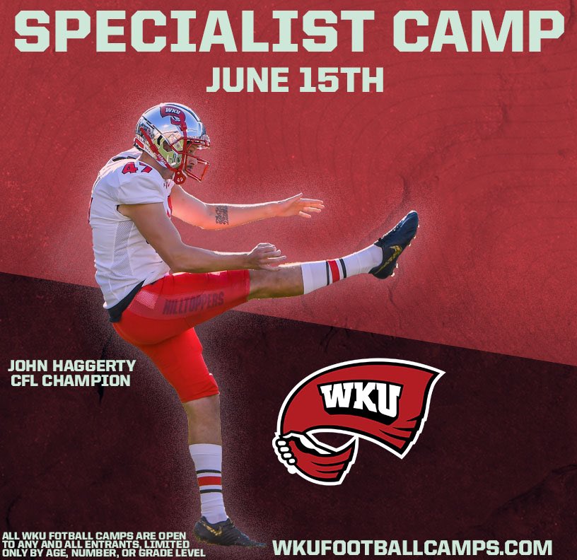 IT’S COMING…. 1 MONTH AWAY‼️ Sign up and don’t miss out‼️ wkufootballcamps.com