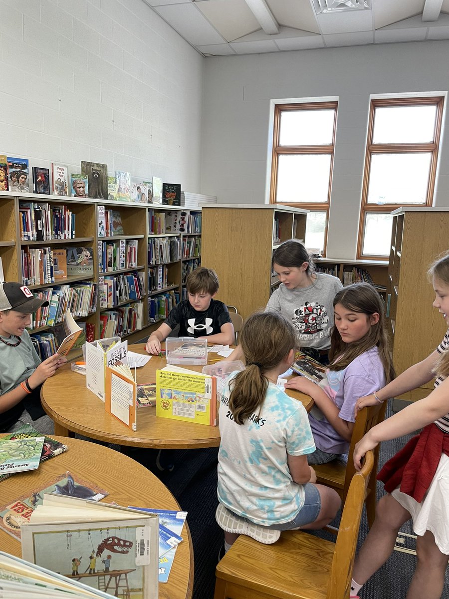 Our 4th grade students finished up learning about dinosaurs yesterday with some fun,small group work with Mrs. Wright and Mrs. Conley.