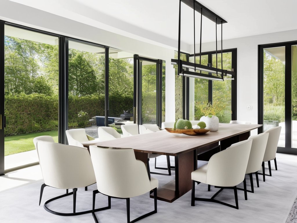 DecorousApp's tweet photo. RT @interiordesign: We transformed a blank canvas into an inviting modern space! Custom refectory table, upholstered chairs, statement sideboard, abstract art, pendant light & metallic accents make it perfect for formal dining! #interiordesign #diningroom #styleitup https://t.co/VqIxCpdjQe