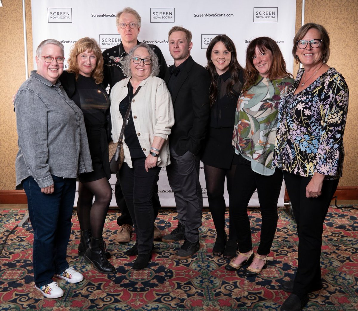 peep_media's tweet photo. Some of the Bernie Langille @peep_media team at the @Screen_NS awards - we were nominated for Best Documentary, Sarah Byrne for Best Editing...&amp; @JackieTorrens took home @wiftat's Best Director award! 

#femalefilmmakers #sns2023 #nsinclusivefilmsjobs #cbcdocs https://t.co/DNvAGMKwLf