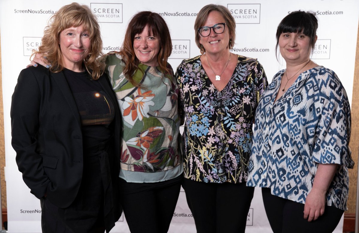 peep_media's tweet photo. Some of the Bernie Langille @peep_media team at the @Screen_NS awards - we were nominated for Best Documentary, Sarah Byrne for Best Editing...&amp; @JackieTorrens took home @wiftat's Best Director award! 

#femalefilmmakers #sns2023 #nsinclusivefilmsjobs #cbcdocs https://t.co/DNvAGMKwLf