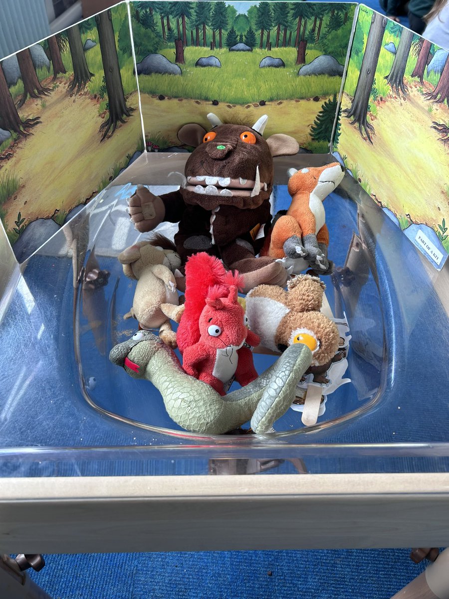 P1D have been having great fun exploring The Gruffalo this week! Today some children were retelling the story and then making up their own story using the characters. <a href="/FernieleaSchool/">Fernielea School</a>