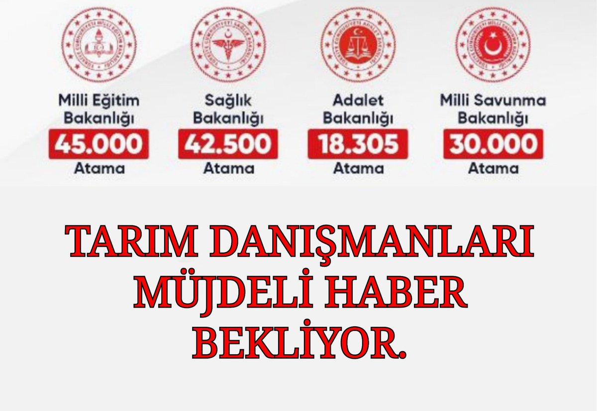 Tarım danışmanları destek kapsamında ziraat odası, birliklerde istihdam ediyor. Her tebliğ döneminde işten çıkarıliyoruz. Bir daha bunu yaşamak istemiyoruz. Bizleri yok saymayın <a href="/RTErdogan/">Recep Tayyip Erdoğan</a> <a href="/tcbestepe/">T.C. Cumhurbaşkanlığı</a> <a href="/HMBakanligi/">T.C. Hazine ve Maliye Bakanlığı</a> <a href="/dbdevletbahceli/">Devlet Bahçeli</a> <a href="/ErbakanFatih/">Dr. Fatih Erbakan</a>