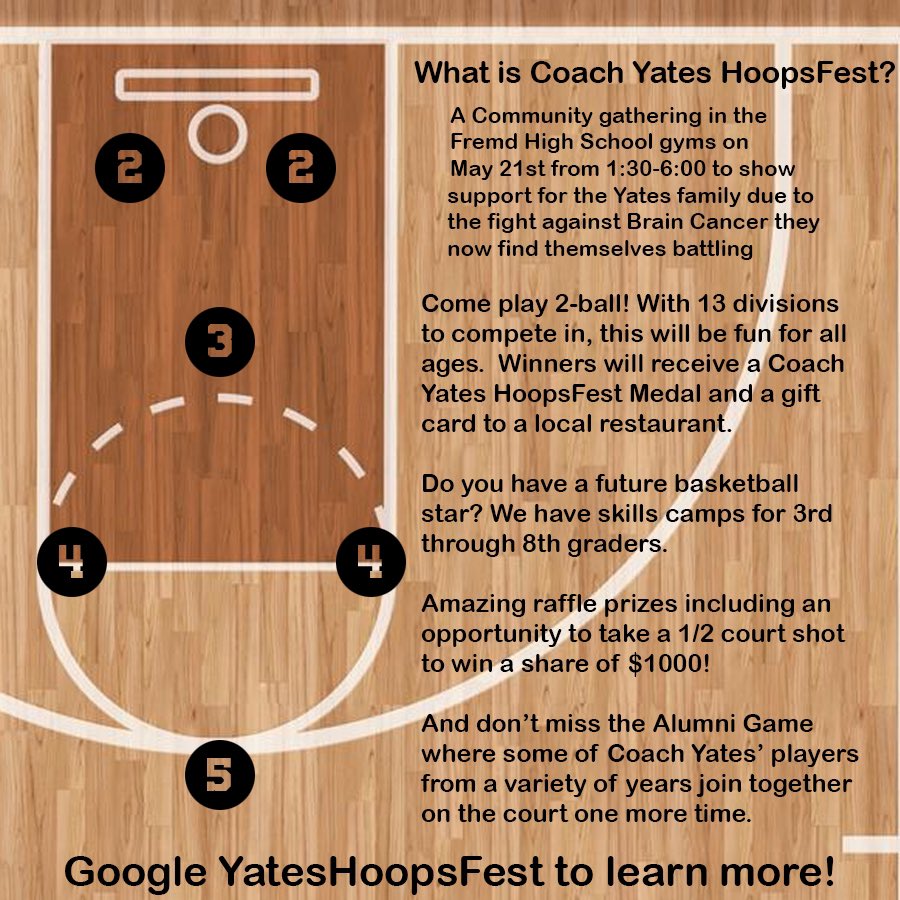 Fremd Basketball (@fremdhoops) on Twitter photo Coach Yates Hoops Fest Fundraiser
Sunday at Fremd 1:30-6:00! <a href="/FremdAthletics/">Fremd Athletics</a> <a href="/FremdVikings/">Fremd High School</a> Coach Yates Hoops Fest Fundraiser
Sunday at Fremd 1:30-6:00! <a href="/FremdAthletics/">Fremd Athletics</a> <a href="/FremdVikings/">Fremd High School</a>