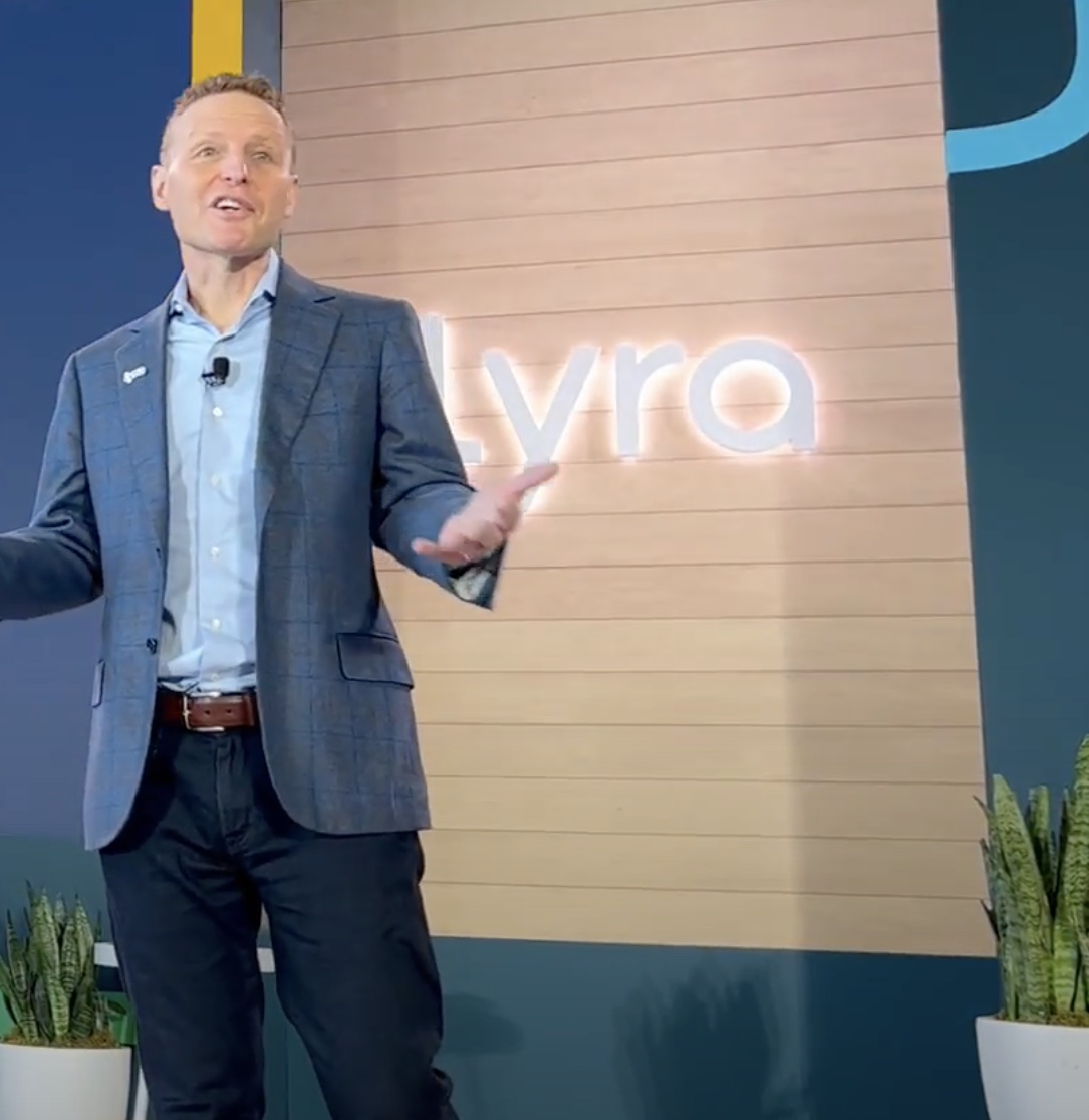 The first keynote of the morning is none other than our own <a href="/Ebersman/">David Ebersman</a>, our CEO and co-founder, presenting to an enthusiastic and packed room here at #BreakthroughWithLyra.