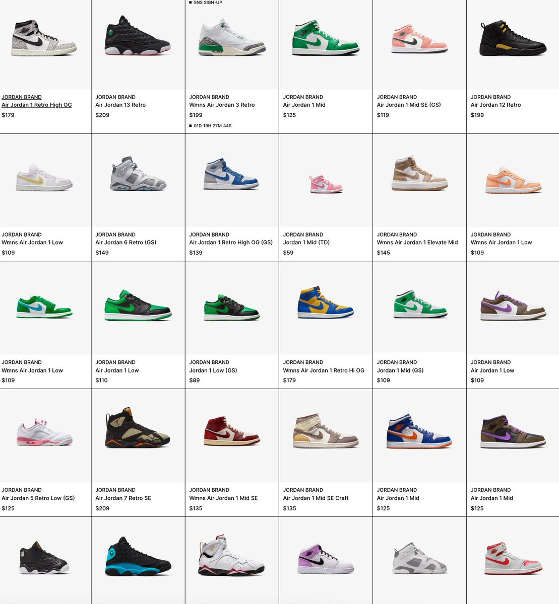 every style of jordans