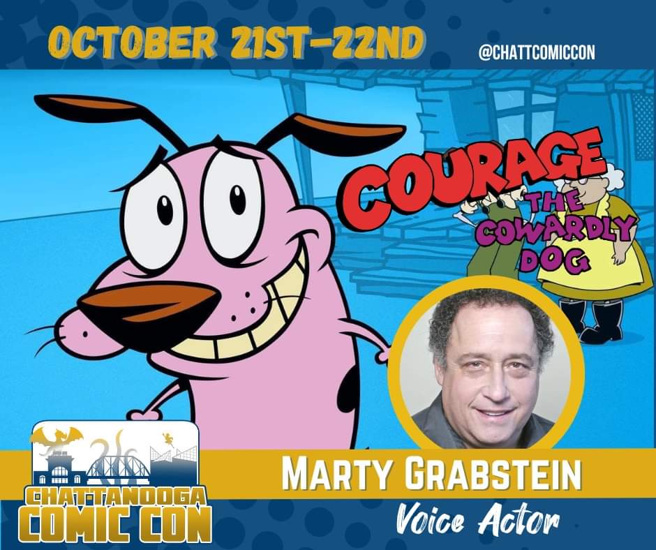 Meet <a href="/MartyGrabstein/">Marty Grabstein</a> at #chattanoogacomiccon October 21st-22nd! <a href="/CelebWorx/">CelebWorx</a>