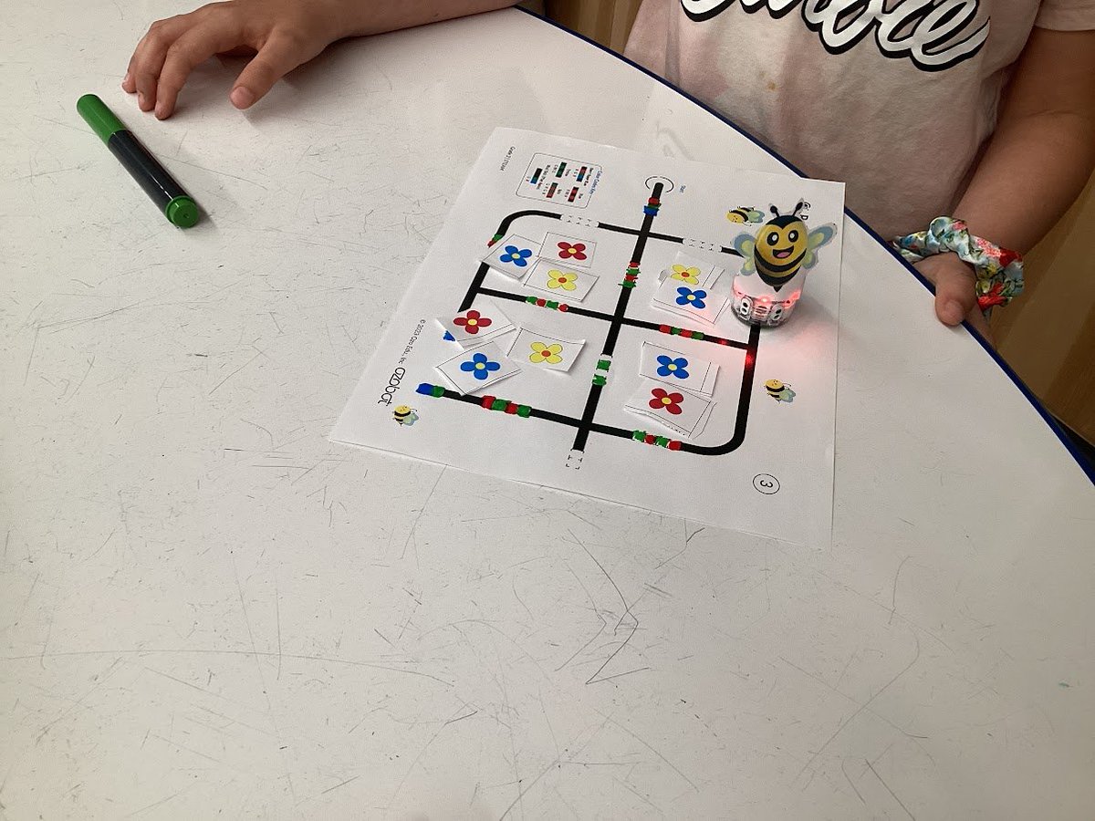 JKSTEAMLAB's tweet image. 2nd Graders turned our Ozobot into bee pollinators to create an interactive flower garden.  A great way to see pollination in action!
@BataviaJK