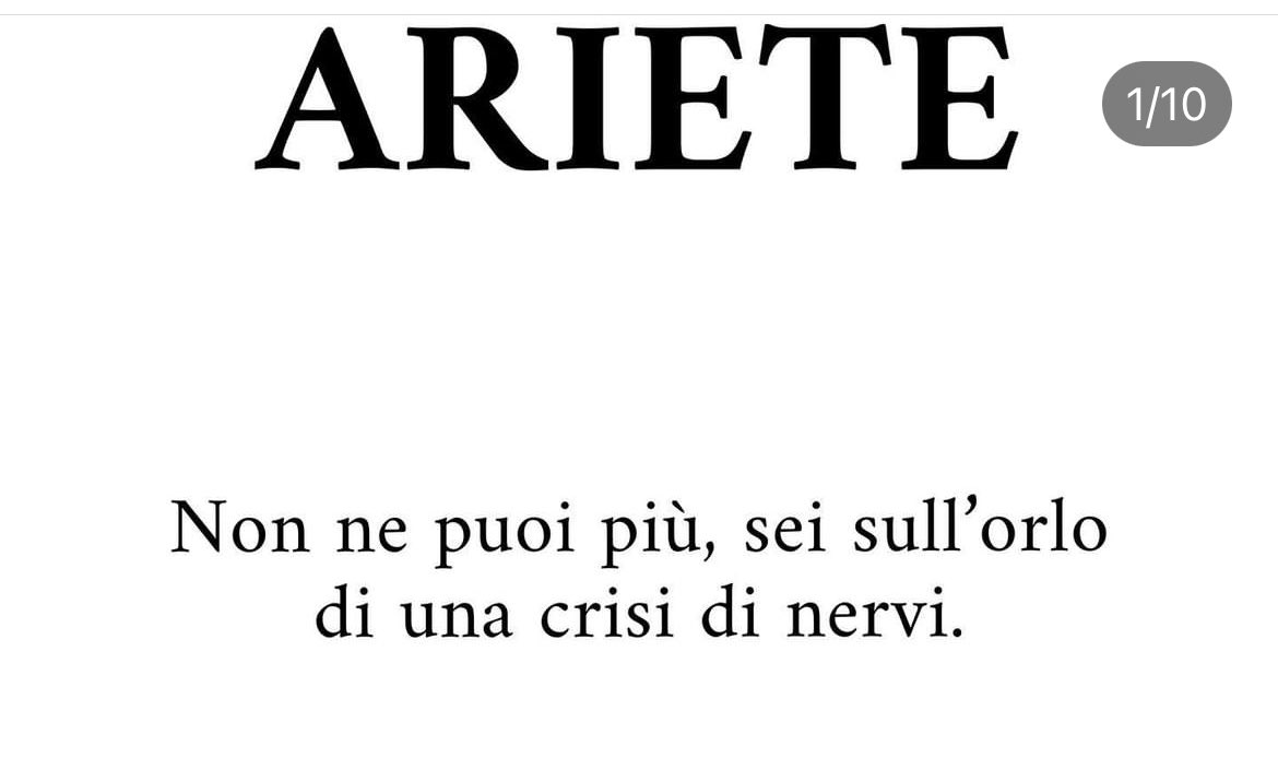 Il primo oroscopo giusto in tutta la mia vita