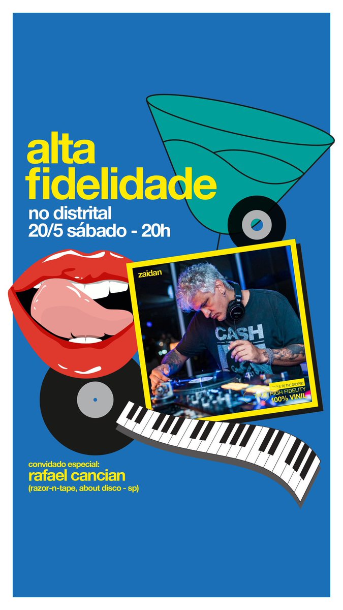 Alta Fidelidade pela primeira vez no Distrital nesse sábado!!