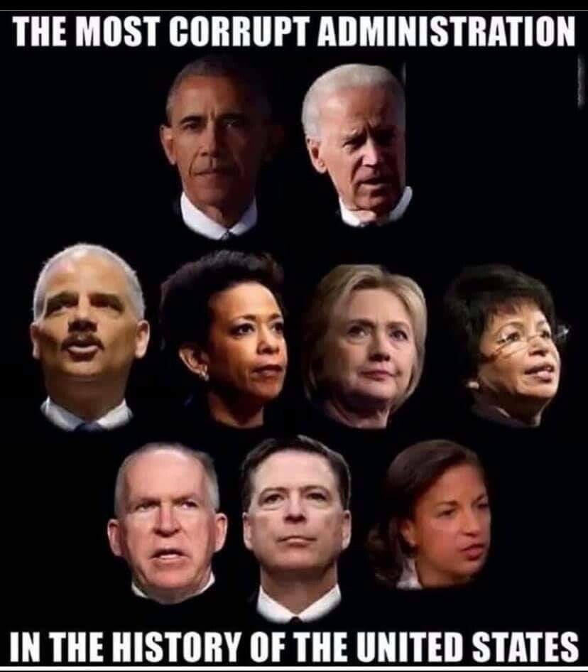 #DurhamReport didn't confirm anything that we didn't already know. 

It's time these 👇👇
corrupt pieces of crap go to jail!  Go directly to jail, DO NOT PASS GO & DO NOT COLLECT $200!

#BidenCrimeFamilly
#HillaryForPrison
#ComeyForPrison
#ObamaForPrison
#Trump2024