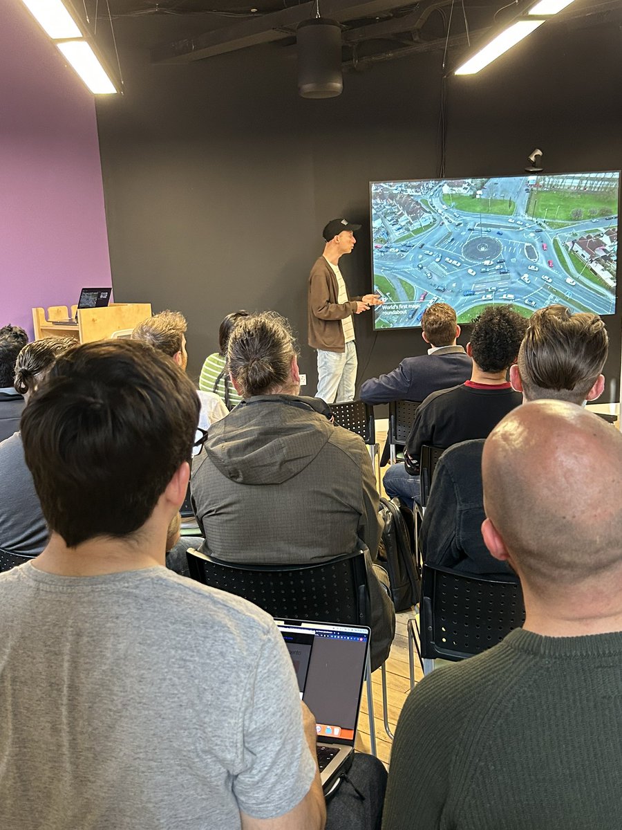 Design Systems Community Chapter Manchester (@dscc_mcr) on Twitter photo Mr <a href="/JoshTumath/">Josh Tumath (on BSky and mastodon.social)</a> talking roundabouts…it’s about #designsystems, honest Mr <a href="/JoshTumath/">Josh Tumath (on BSky and mastodon.social)</a> talking roundabouts…it’s about #designsystems, honest