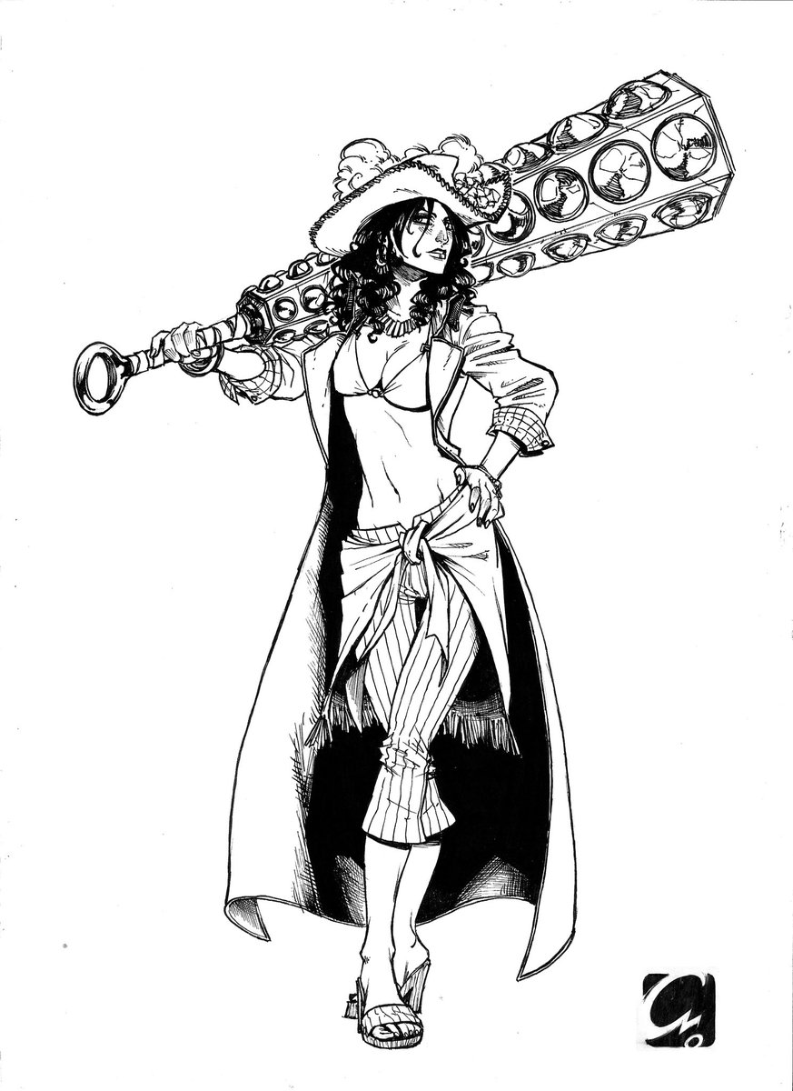 ElectroCereal's tweet photo. The queen of glow-up herself! It’s #Alvida! I miss her a lot in the current state of the manga. I think she would make a great contrast with the rest of Cross Guild.
What do you think?
#OnePiece #OP #OnePieceRedesignChallenge #Fanart #ComicArtist #Manga #Inks #LoguetownArc https://t.co/TTYqDAAael