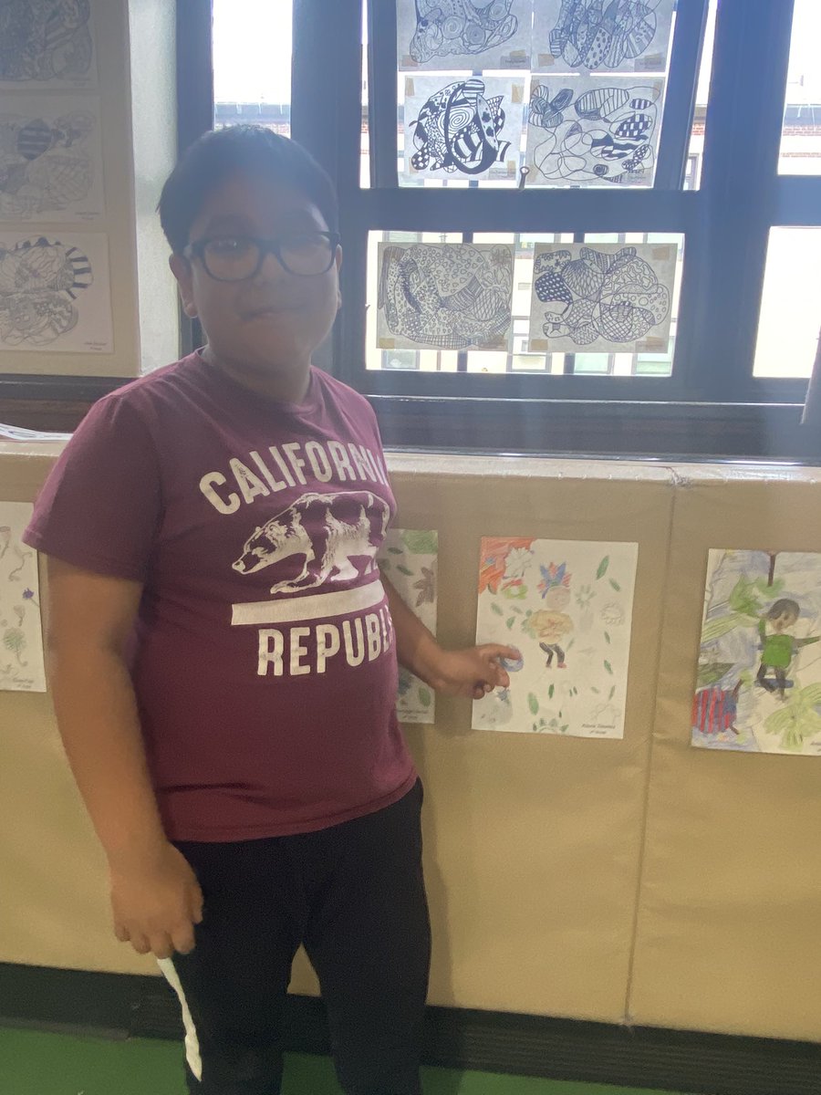 Edison students showing off their creative side at the Edison Art Show.  Special thanks to Ms. Alison Gallagher!