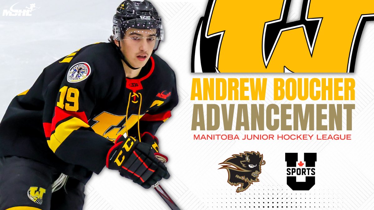 mjhlhockey's tweet photo. #PlayerAdvancement | Congratulations to @mjhlWolverines FWD Andrew Boucher (02) who has committed to play @USPORTS_Hockey at The University of Manitoba.

#MJHLHockey #PlayHereGoAnywhere https://t.co/qod0eGF4di