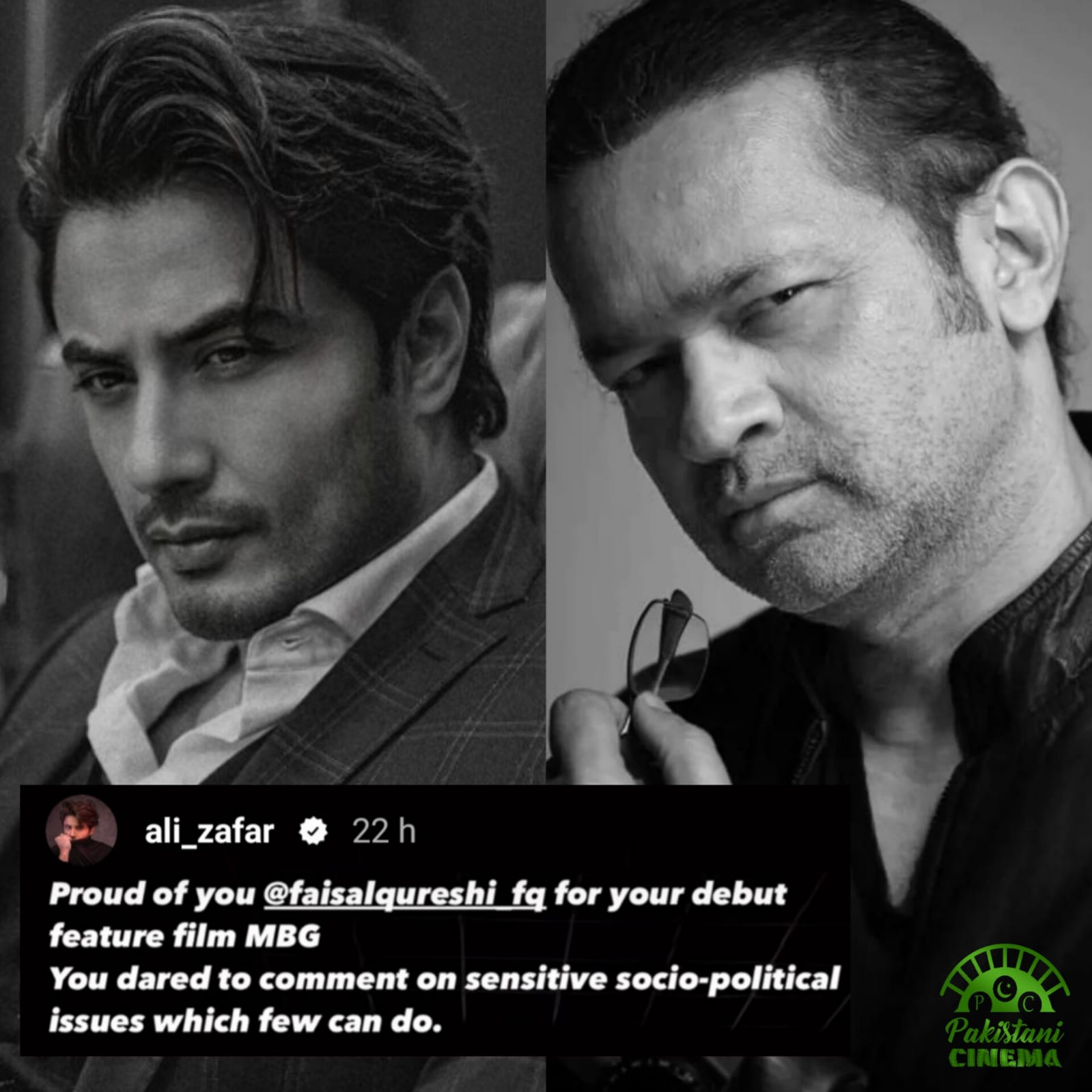 Pakistani Cinema on Twitter "Ali Zafar applauds Faisal Qureshi on his debut film as director