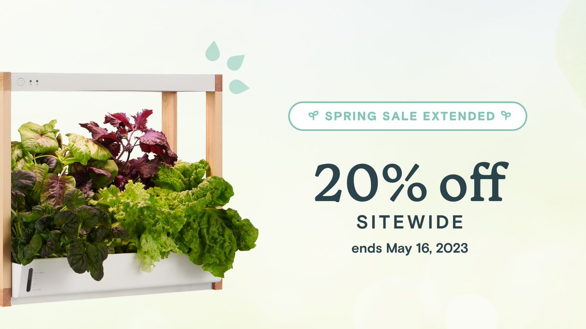 Our Spring Sale ends TONIGHT! 🌸🌼

Shop 20% off the entire Rise store: risegardens.com

#gardening #GardeningTwitter