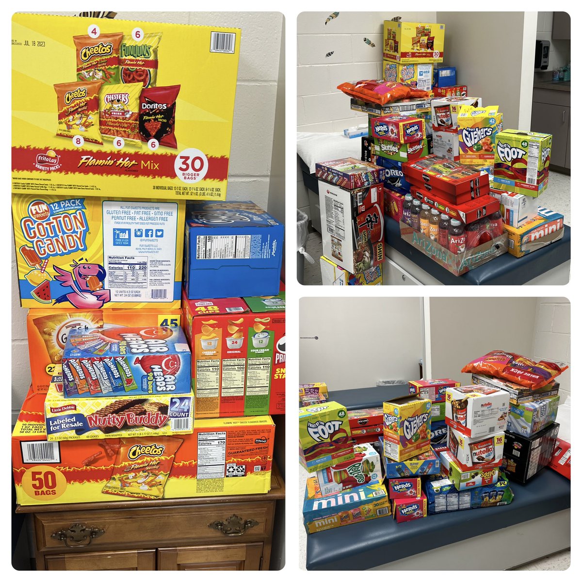 Nurse_Kala's tweet photo. @ChieftainNation We’ve got snacks!! Stop by the front lobby today at 3:15 to buy a snack. Proceeds go to supporting the Spanish trip to Puerto Rico. https://t.co/ppPSZFkdMZ