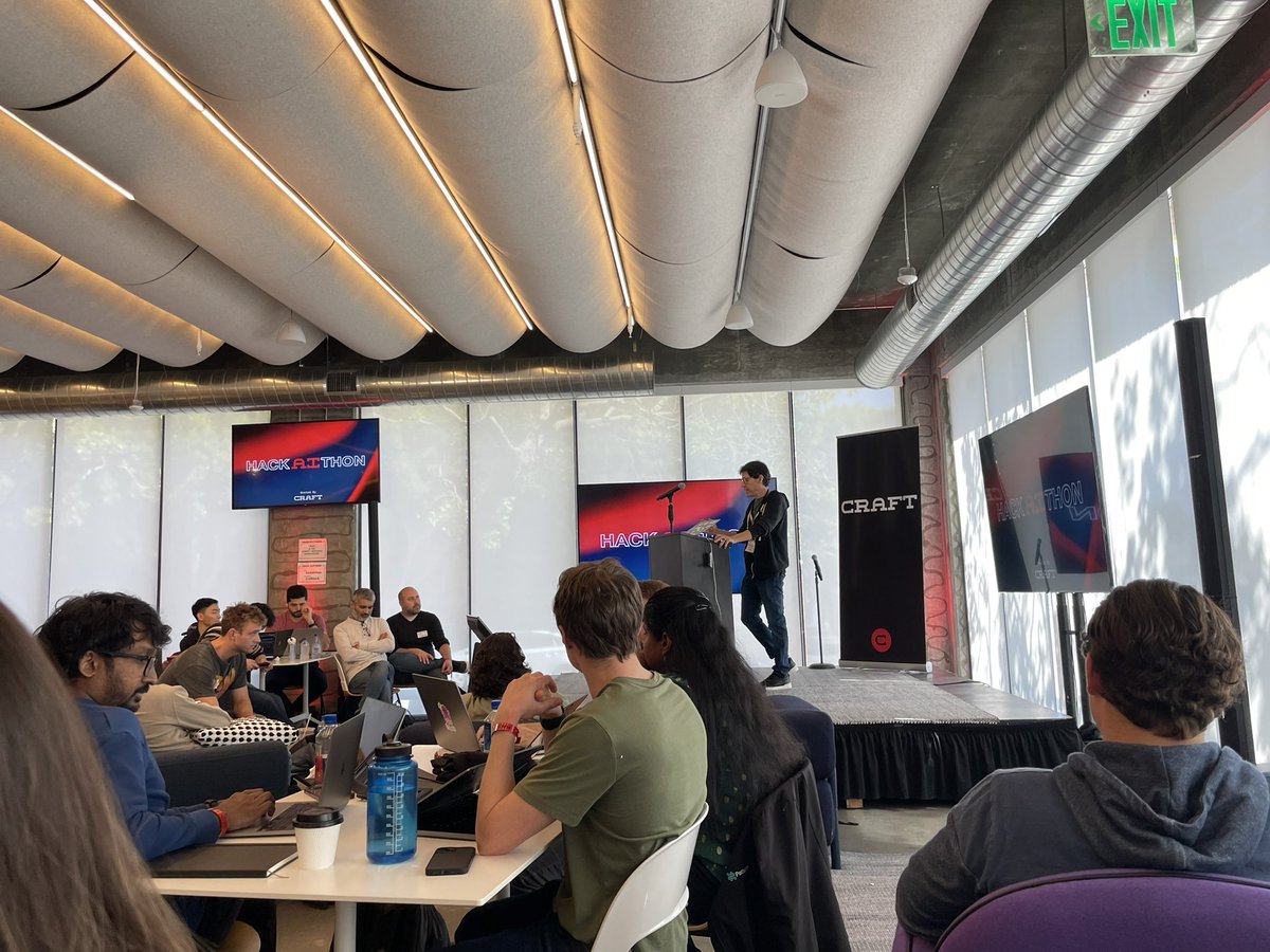 GabiImmelman's tweet image. Let’s build the future @craft_ventures!

#hackaithon