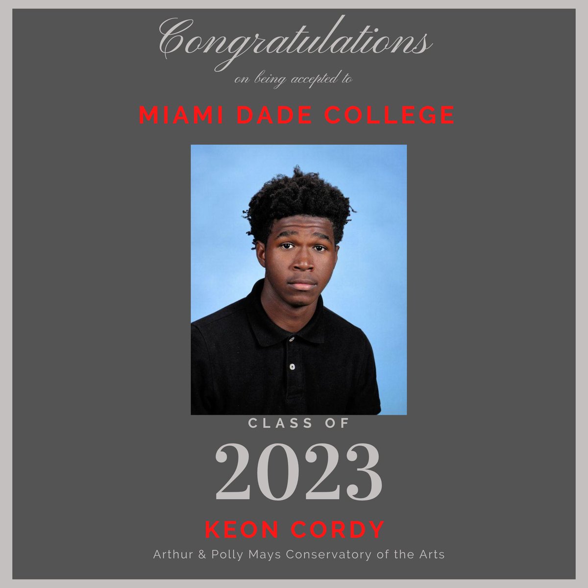 Congratulations to the class of 2023 on your college acceptances! @cap_mdcps @luisasantosd9 @mdcpssouth @mdcnorth #MiamiDadeCollege #collegebound #seniors #classof2023 #senior2023 #collegeacceptances