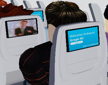 Loaderingy's tweet photo. @CabinCrewRBLX bro got rick rolled in the middle of a flight https://t.co/38zjzQbSg1
