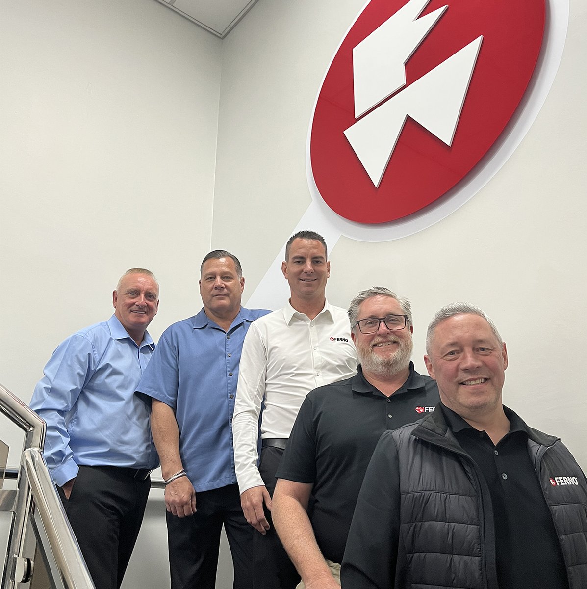fernoukltd's tweet image. Nice to have visitors at FERNO House left to right Marshall Reid – Managing Director UK, Brent Fairweather – Global Director, Rescue, Brent Levy – Territory Sales Manager – NZ, Scott West – Asia-Pacific Region Managing Director and Jon Ellis - Chief of Global Strategy.