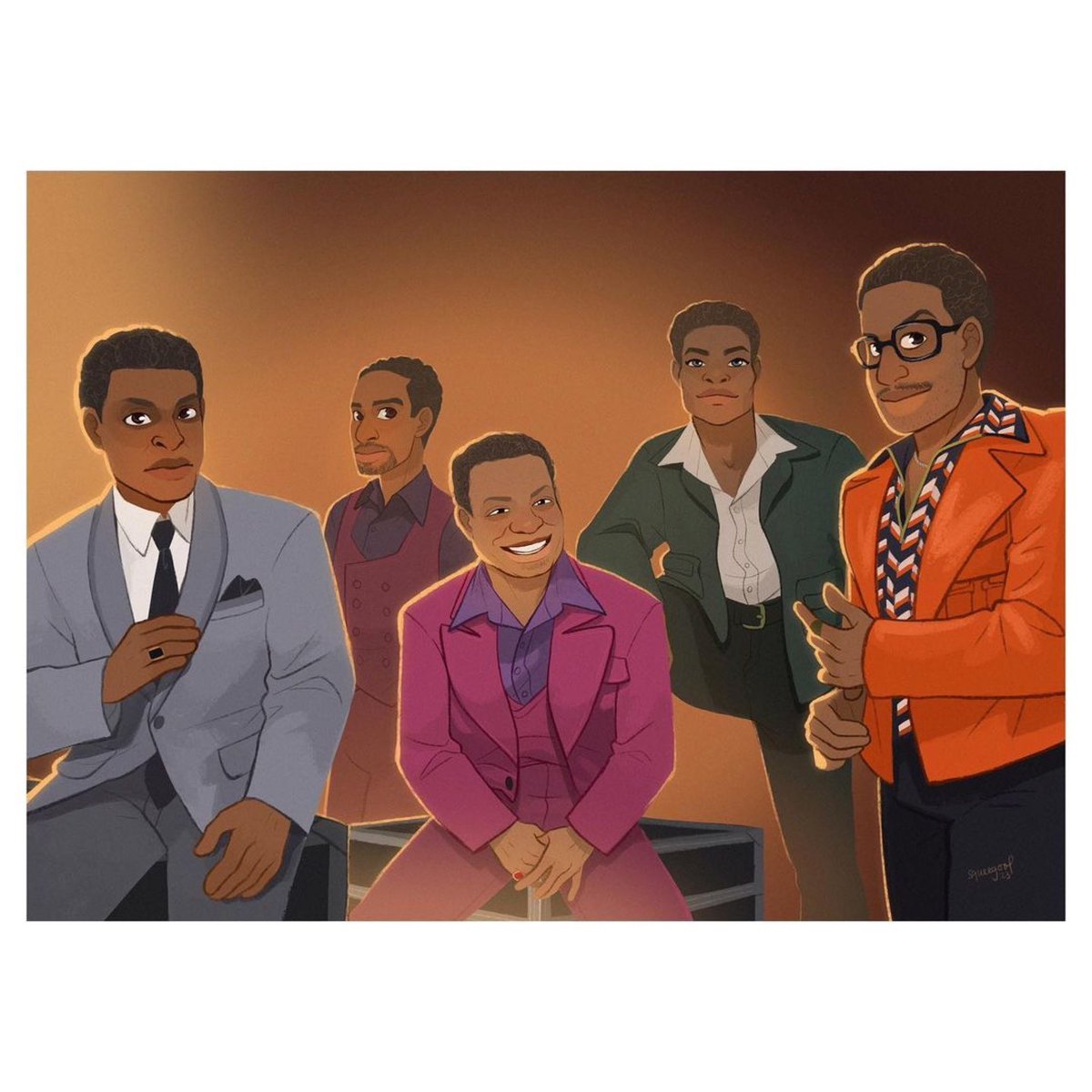 AintTooProud's tweet photo. Obsessed with this illustration from @squeegool! 🎨🔥🕺🏾
#ainttooproudtour #firstnationaltour #theclassics #temptations https://t.co/Cpf6aiBjX0