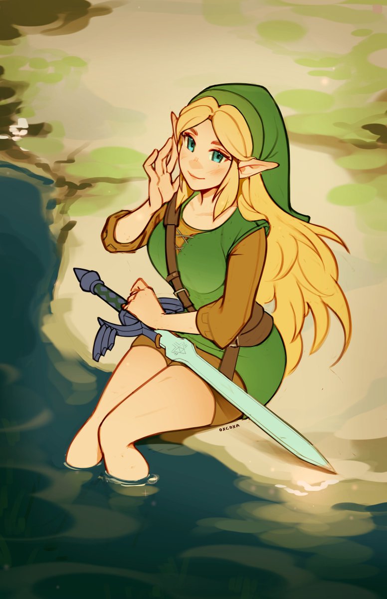 Zelda dressed as Link (Legend of Zelda) 💛