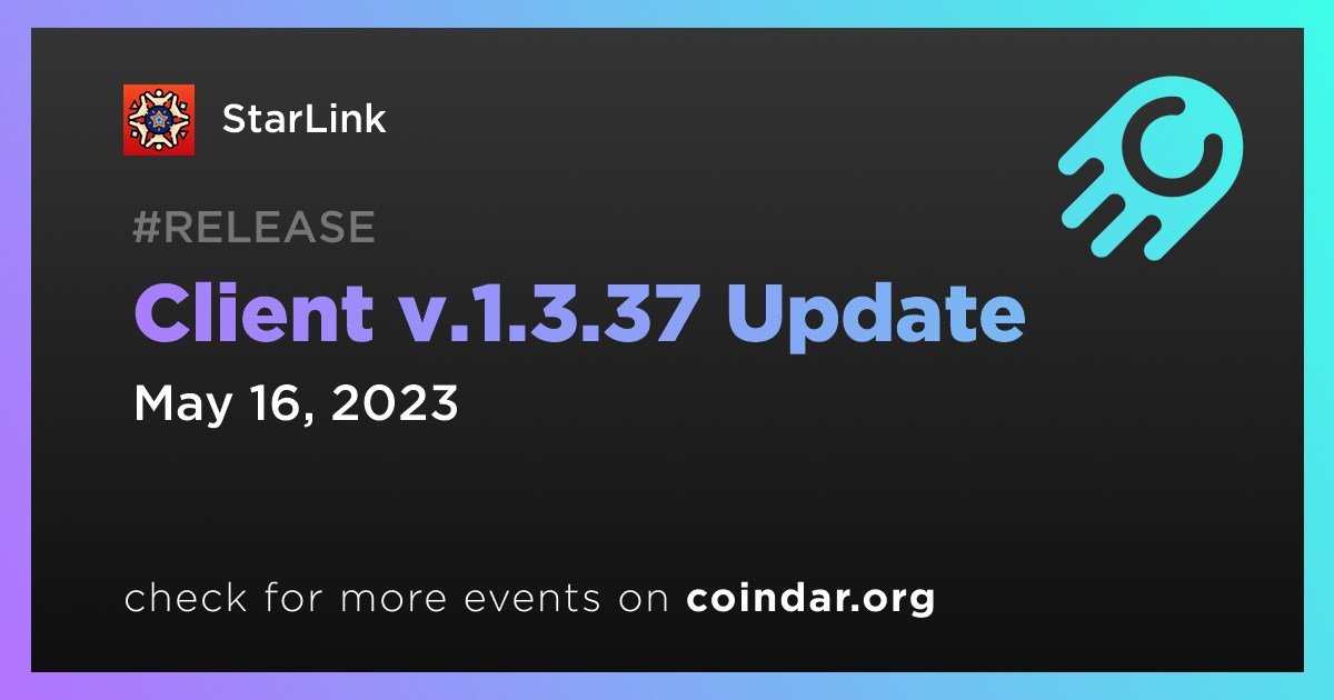 coindar_'s tweet photo. @StarLinkETH 🗓️ STARL event has been added to Coindar: 

https://t.co/Sj18ZRyaEj

✅ Vote for an event to bring it to the top! https://t.co/9Bt3JP7Xhg