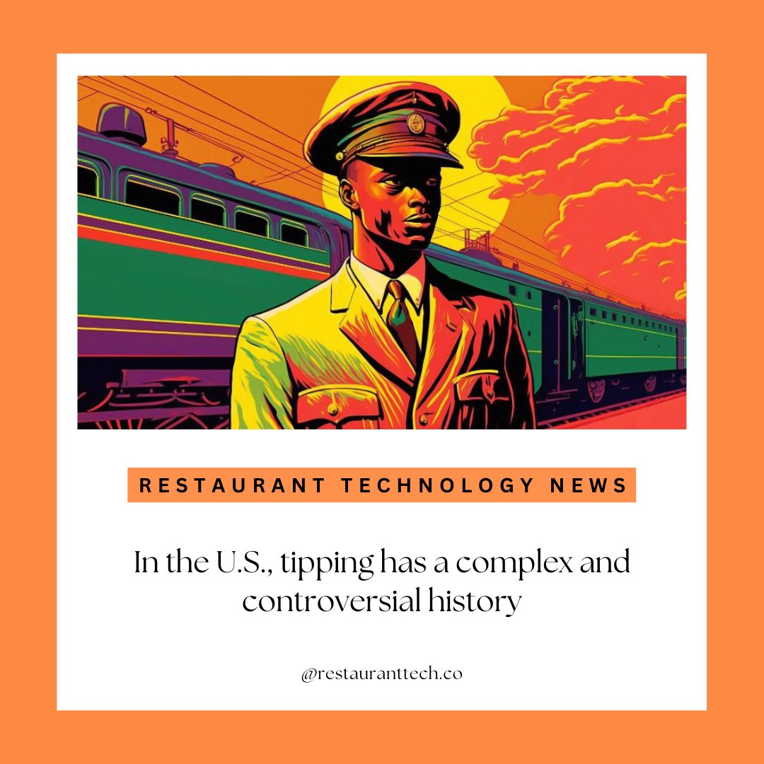 RestauranttechC's tweet photo. The American style of tipping your server emerged during reconstruction and took decades to be accepted. But it became entrenched during Prohibition and is now a deeply ingrained social norm.

https://t.co/Yf2htBTPVc

•
#ushistory #controversial #tippingstyle https://t.co/R7mnzeXlVE
