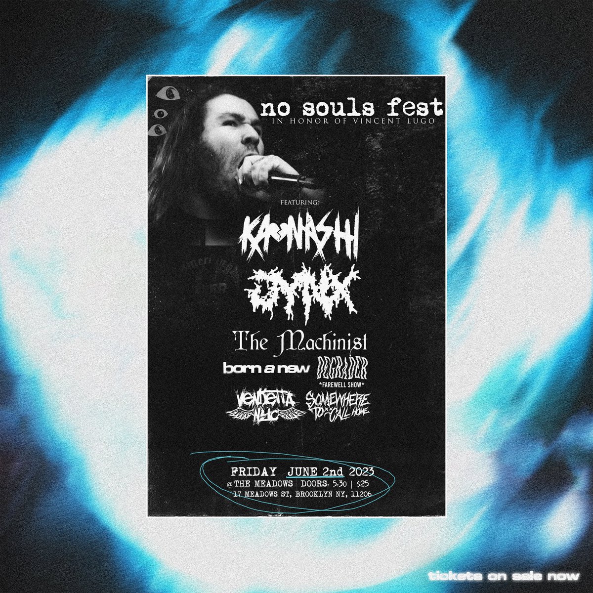 friends, june 2nd is approaching quickly. join us and celebrate the life of our dear friend, Vincent Lugo

this night is for YOU brother

don’t sleep on tickets 🎫 
bornanewofficial.net/tickets