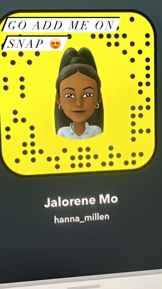 Go add me on snap