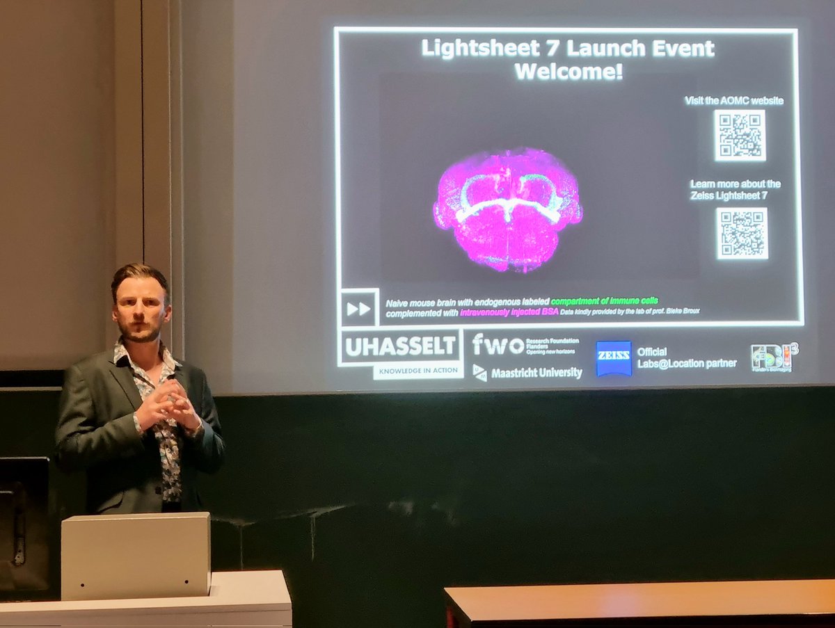 💡Did you know that our advanced optical #microscopy centre recently became an official @zeiss_micro labs@location? Today we celebrate the launch of the most recent asset: the lightsheet 7! 🥳 More info about capabilities and #collaboration options: uhasselt.be/aomc