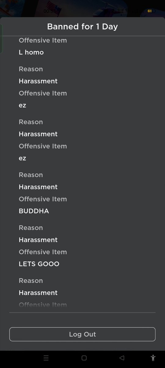 MLBB73618836's tweet photo. damm just saying ez got me ban?
#roblox #robloxban #sad https://t.co/wIzPJb3H3n