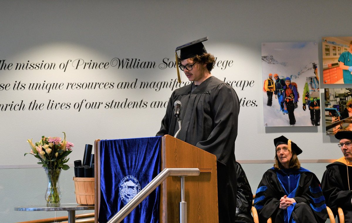 pwsc_alaska's tweet image. Congrats, Jordan Lazarus! Graduated #PWSC w/ Associate of Applied Science in Tech by combining the #Millwright &amp;amp; Marine Tech OECs. Now he&apos;s skilled in both boat mechanics and industrial mechanical systems.  He received the Hecla Mine scholarship &amp;amp; was the commencement speaker! 👏🏽