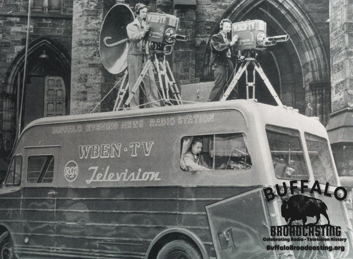 BuffaloRadioTV's tweet photo. Buffalo Television At 75; Happy 75th Birthday Ch. 4!May 14 1948 @TheBuffaloNews officially signed on WBEN-TV Ch. 4, @news4buffalo WIVB ushering in a new era of modern media in Western New York and Southern Ontario! It was the 25th TV station in North America to sign on. https://t.co/kixWa29Zrg