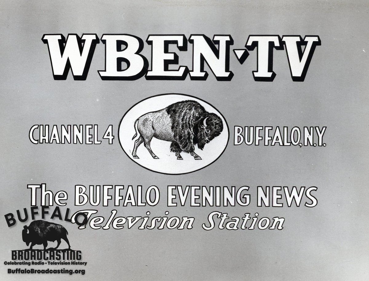 BuffaloRadioTV's tweet photo. Buffalo Television At 75; Happy 75th Birthday Ch. 4!May 14 1948 @TheBuffaloNews officially signed on WBEN-TV Ch. 4, @news4buffalo WIVB ushering in a new era of modern media in Western New York and Southern Ontario! It was the 25th TV station in North America to sign on. https://t.co/kixWa29Zrg