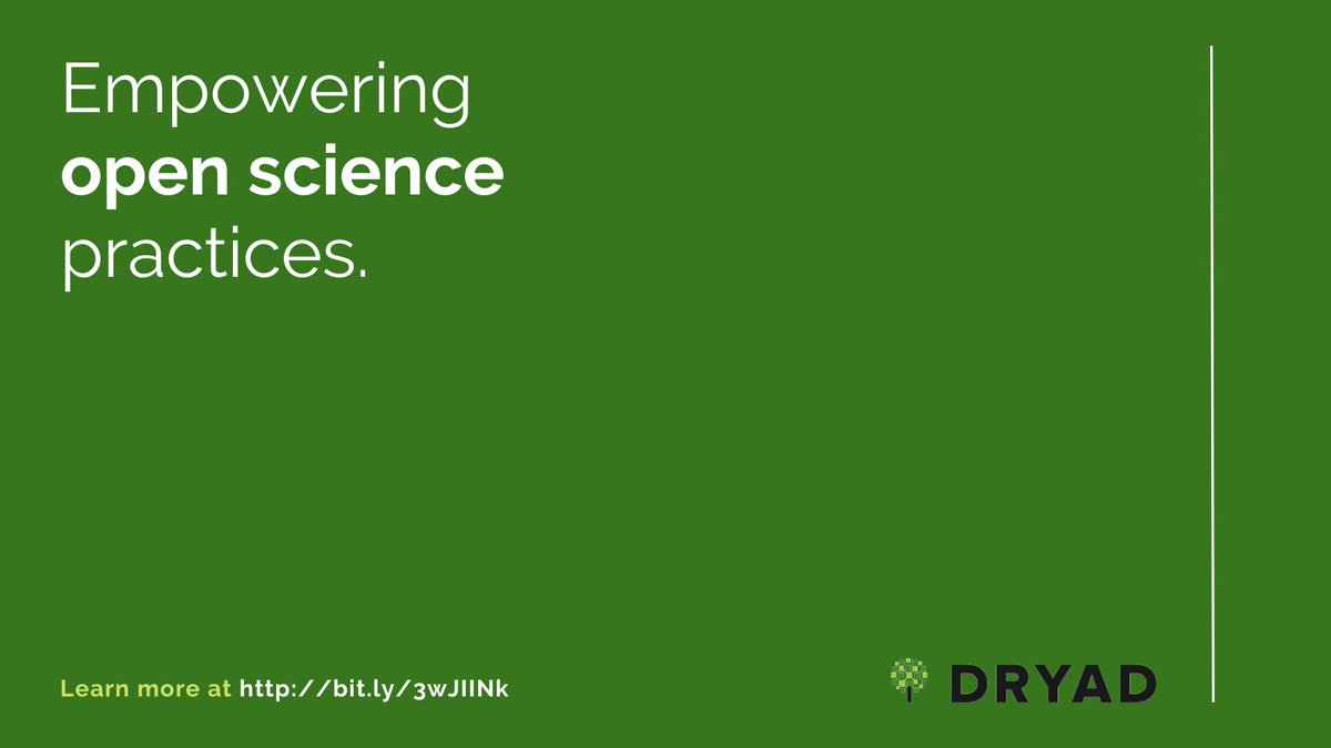 datadryad's tweet image. It’s the #YearOfOpenScience! 

Dryad celebrates the @WhiteHouse OSTP’s leadership and is proud to contribute to advancing open and equitable #research, one dataset at a time. 

Learn more about the #OpenScience initiative here: buff.ly/3kTQT7a 
#OpenData #DataSharing