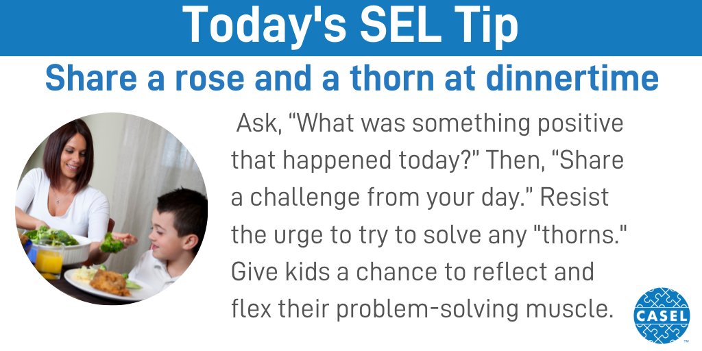 caselorg's tweet image. #TipTuesday: Children benefit from opportunities to practice #SEL both in school and at home. 
More tips for helping kids manage their emotions at home: bit.ly/3oL7C9G 
Check out CASEL’s SEL 3 Signature Practices Playbook: bit.ly/3gr4Cvc