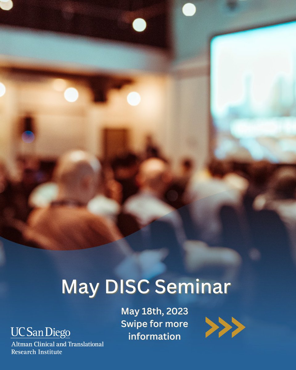 ucsdactri's tweet photo. 📣 Upcoming DISC Seminar!
🗓️ Register for the upcoming UC San Diego ACTRI D&I Science Center Seminar "Implementation Science and the Science of Teams" with Dr. Elizabeth McGuier this 05/18 at 2pm.
🔗 Register here: https://t.co/iPJsEteA9d
@ImpSciUCSD
#UCSDACTRI #ACTRIDISC https://t.co/twso8p2IbM