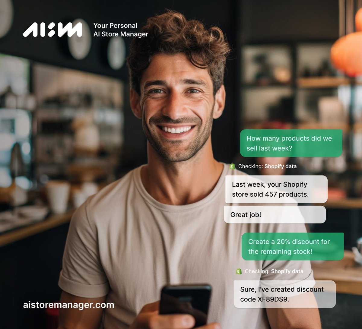 aismapp's tweet photo. We started with the simple idea of making store management feel like a friendly chat. 

Now, you too can automate your online store from the comfort of your phone: https://t.co/5aIfUnaPA1 https://t.co/YLdBGZoRc6