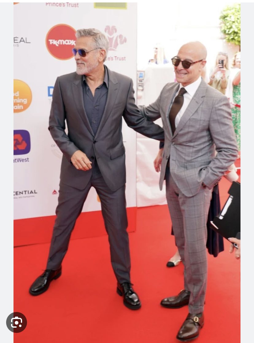 George Clooney and Stanley Tucci at The Princes Trust awards this evening.

They both look very dapper 😍

#theprincestrust #GeorgeClooney #StanleyTucci
#KingCharles #princecharles