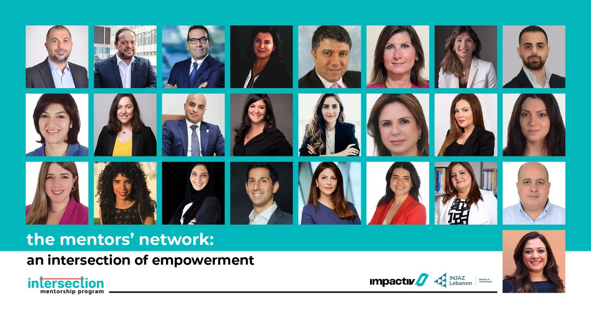 INJAZLebanon's tweet photo. Introducing the inspiring #Mentors of #INTERSECTION 2.0!🙌🏻
This rich network of empowering professionals notably based between #Lebanon & #UAE is dedicated to making a positive impact on the professional growth of our youth🌻
Stay tuned for more updates!
#Mentorship #IMPACTIV https://t.co/lUW48dPRCP