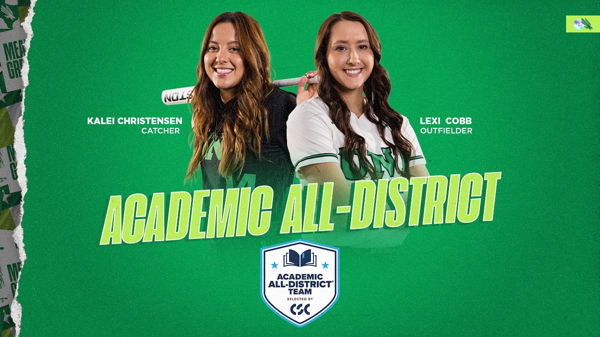 Congratulations, <a href="/kisforkale/">Kalei Jackson</a> and <a href="/lexicobb_/">Lexi Cobb</a> for being name to the CSC Academic All-District Team!

📰 northtex.as/3o9IOgw

#GMG 🟢🦅
