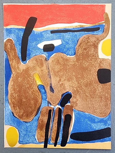 CerberaG's tweet photo. Maurice Esteve | Composition | 1964 | Original Color Lithograph on Velin  d’Arches | 10×7.375in | Edition: 2,000 | Annotated verso | Publisher&amp;Printer: Mourlot, Paris | COA provided | Notarized facsimile of the imprint showing the edition size included

https://t.co/CLmWDd42k4 https://t.co/CY1dxCxE0Z
