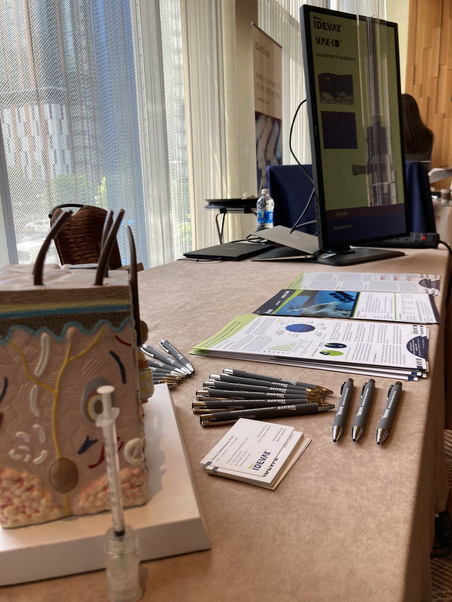 Day 2 at #microneedlesconference in Seattle. Pass by our @Idevax1 booth to learn more about VAX-ID for intradermal #vaccination and get a little box of Belgian chocolates! See you soon 😊