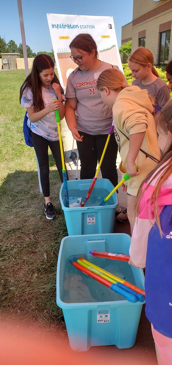 Lakeview Alumn, Landon Vogt, got to present to our group about water infiltration! Students learned a little about the jobs of soil scientists and engineers.  <a href="/ShellCreekVikes/">LCS Shell Creek Elementary</a> #lakeviewvikes